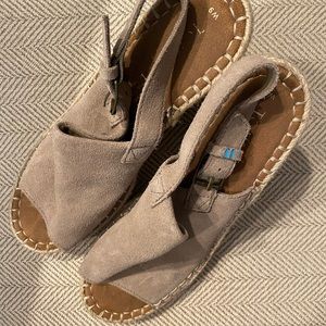 Toms suede espadrille sandals